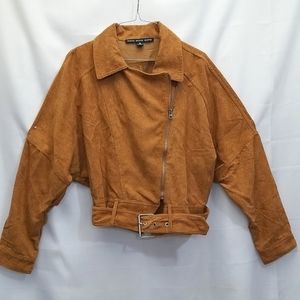 HYFVE Corduroy Moto Jacket women's size M